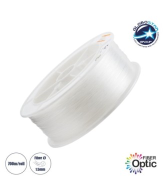 GloboStar® 79623 Ρολό Οπτικής Ίνας - Fiber Optic Roll για LED Μηχανές Οπτικής Ίνας - Πάχους 1.5mm - Μήκος Ρολού 700 Μέτρα